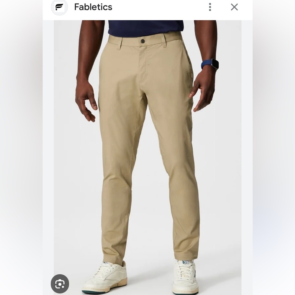 Fabletics High Side Chino pants Classic Fit New men’s size 38x30. READ below